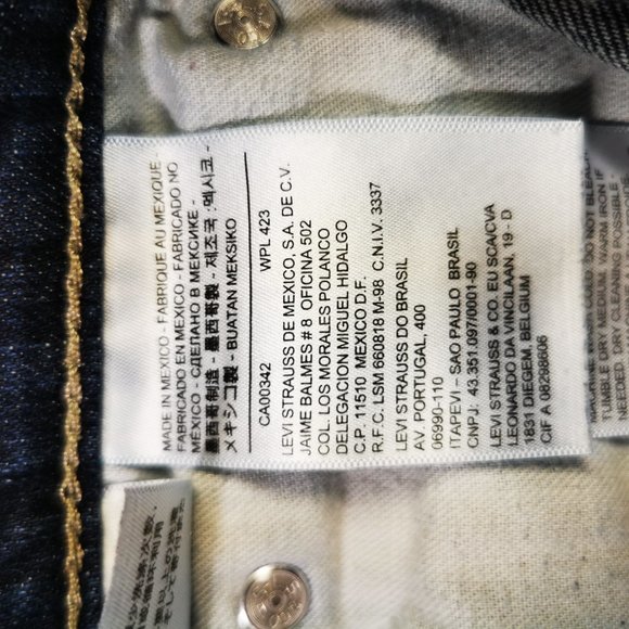 Levis 511, Men dark Denim wash pants - Picture 5 of 7